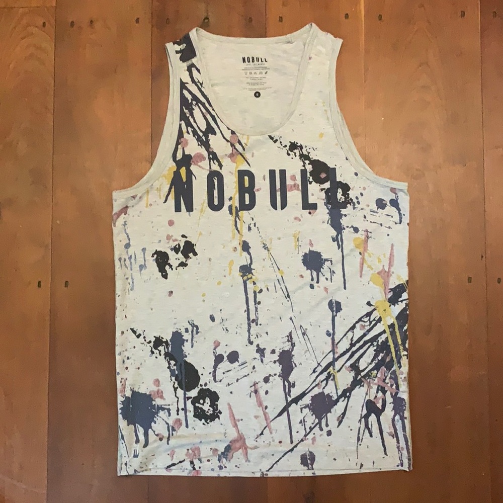 NoBull splattered paint men’s small tank
